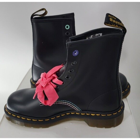 Dr Martens Hello Kitty & Friends 1460 Smooth Leather Lace Up Boots - Picture 6 of 9